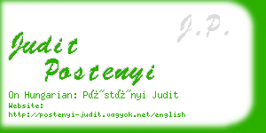 judit postenyi business card